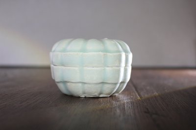 影青釉南瓜盒子