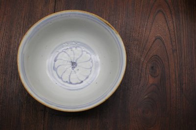 青花蓬莱仙境纹碗