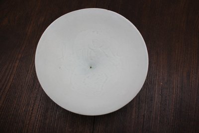 影青釉针挑工刻花斗笠盏