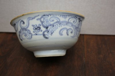 青花蓬莱仙境纹碗