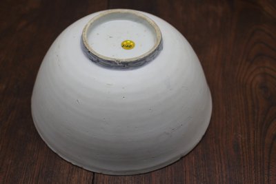 外甜白内青花一鹭莲科大碗