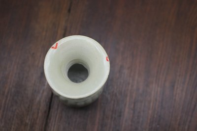 湖田影青釉瓜楞瓶