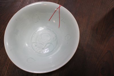 湖田影青什锦花大盏