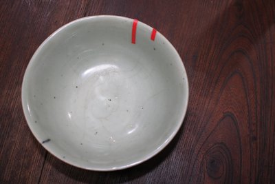 明早期翠青釉碗